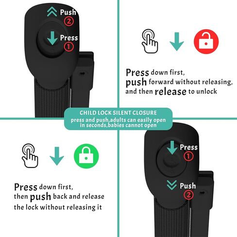 Retractable Baby Gate, Pet Gate for Stairs, Mesh Dog Gate for Doorways, Safety Locking Gates for Baby Indoor, Stair Gate for Outdoor, Hallways, Doorways (Black, 70 inch) in Kuwait