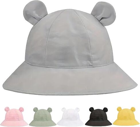 Baby Toddler Bucket Hats Infants Sun Protection Hats for Kids Girls Summer Cap Wide Brim Beach Hats in Kuwait