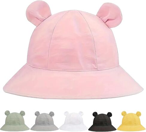 Baby Toddler Bucket Hats Infants Sun Protection Hats for Kids Girls Summer Cap Wide Brim Beach Hats in Kuwait