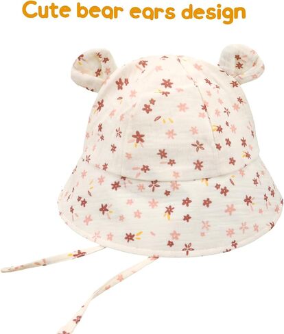 Baby Summer Sun Hat Infant Boys Girls Outdoor Breathable Hat Toddler Medical Cotton Yarn Bucket Hats in Saudi Arabia