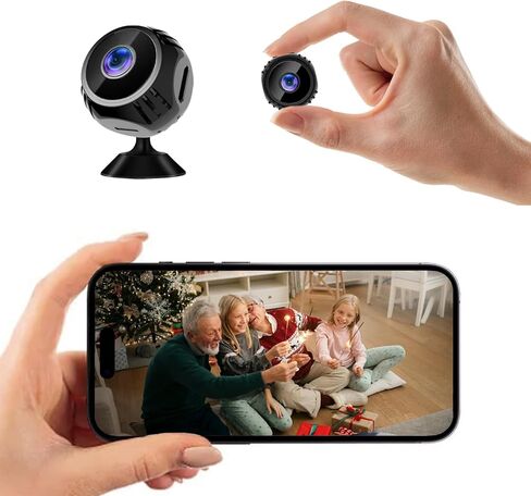Hidden Camera,Mini Spy Camera, Nanny cam Hidden Camera, Magnetic Miniguard Cam, Night Vision AI Motion Detection Alerts for Home Security in Saudi Arabia