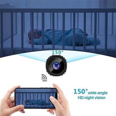 Hidden Camera,Mini Spy Camera, Nanny cam Hidden Camera, Magnetic Miniguard Cam, Night Vision AI Motion Detection Alerts for Home Security in Saudi Arabia