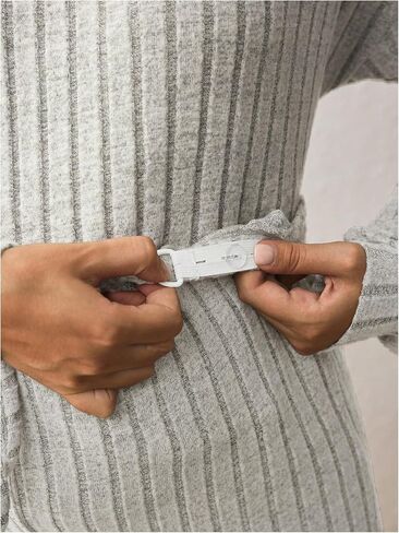SweatyRocks Women's 2 Piece Maternity Outfits Ribbed Long Sleeve Tops and Pants Pregnancy Sets in Saudi Arabia