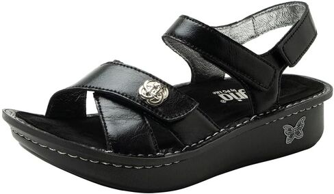 Alegria Women Kelsi Cross Strap Adjustable Leather Sandal in Kuwait