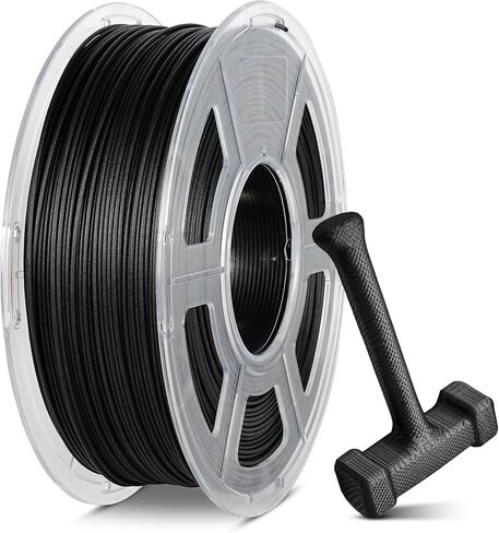 SUNLU Easy PA Filament، خيوط طابعة نايلون ثلاثية الأبعاد مقاومة للحرارة، خيوط نايلون 1.75 مم بدون تكسير، بولي أميد (PA) خيوط طباعة ثلاثية الأبعاد خالية من الاعوجاج، تناسب معظم طابعات FDM (أسود، 900 جم) in Kuwait