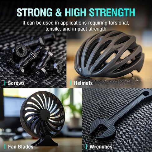 SUNLU Easy PA Filament، خيوط طابعة نايلون ثلاثية الأبعاد مقاومة للحرارة، خيوط نايلون 1.75 مم بدون تكسير، بولي أميد (PA) خيوط طباعة ثلاثية الأبعاد خالية من الاعوجاج، تناسب معظم طابعات FDM (أسود، 900 جم) in Kuwait