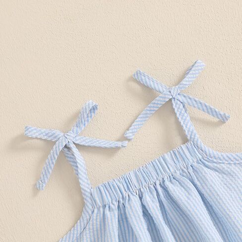 Toddler Baby Girls Dress Sleeveless Sundress Striped Halter Dresses Summer Princess Dress 6M-4T in Saudi Arabia