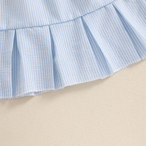 Toddler Baby Girls Dress Sleeveless Sundress Striped Halter Dresses Summer Princess Dress 6M-4T in Saudi Arabia