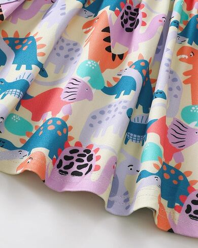 Baby Toddler Girl Dress Little Girls Clothes Short Sleeve Ruffle Sundress Casual Boho Summer Spring Dresses for Girl in Kuwait