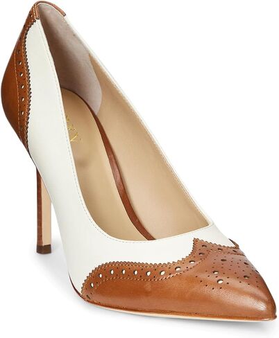 Lauren Ralph Lauren Women's Lynden Nappa & Burnished Leather Pump in Saudi Arabia