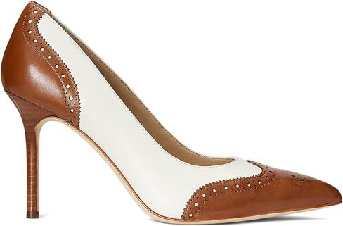 Lauren Ralph Lauren Women's Lynden Nappa & Burnished Leather Pump in Saudi Arabia