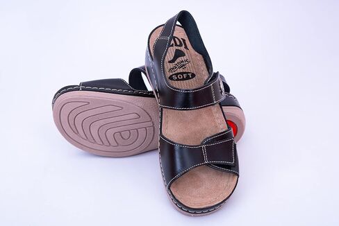 تشريحي 410 نساء من الجلد سيدات الراحة الراحة بغل السقوط شرائح Slippers الأحذية in Kuwait