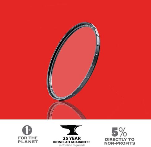 60mm X2 UV Filter for Camera Lenses - UV Protection Photography Filter with Lens Cloth - MRC8, Nanotec Coatings, Ultra-Slim, Traction Frame, Weather-Sealed by Breakthrough Photography in Kuwait