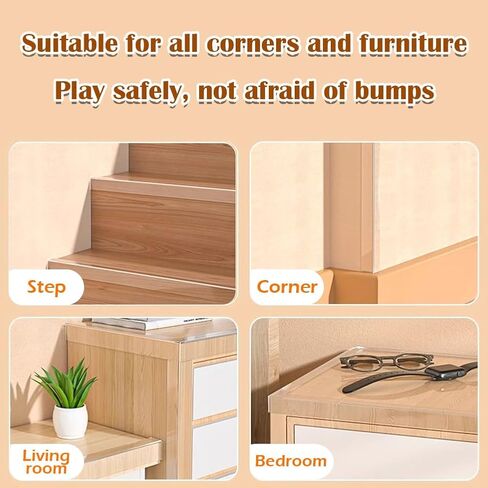 Clear Corner Protectors Edge Protector Strip Corner Protectors Child Safety Trim Bumpers for Door Frame Baseboard Soft Baby Corner Guards -2 inch x16.4ft in Saudi Arabia