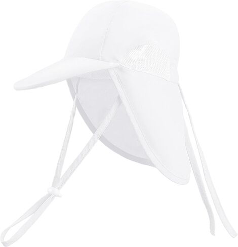 Baby Sun Hat with Neck Flap Adjustable Toddler Sun Hat Baby Boys Girls Sun Protection Summer Beach Hat in Saudi Arabia