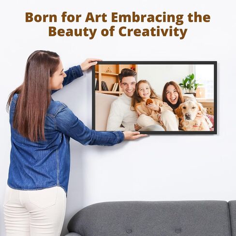 Dragon Touch Large Digital Picture Frame 21.5 inch Black Touch Screen WiFi Digital Photo Frame Display, 32GB Storage, Auto-Rotate, Share Photos via App, Email, Cloud, Classic 21 in Saudi Arabia