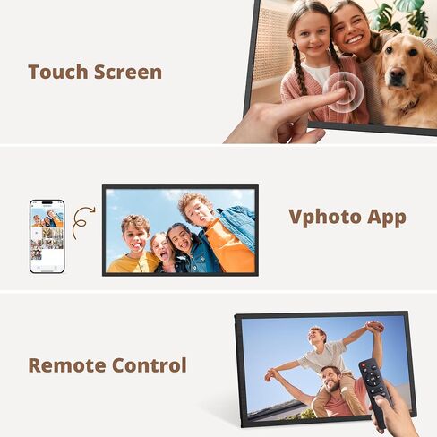 Dragon Touch Large Digital Picture Frame 21.5 inch Black Touch Screen WiFi Digital Photo Frame Display, 32GB Storage, Auto-Rotate, Share Photos via App, Email, Cloud, Classic 21 in Saudi Arabia