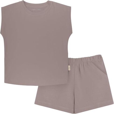 Koh Koh Kids 2025 Toddler Muscle Tee Take Take Top Top Matching Shorts in Kuwait