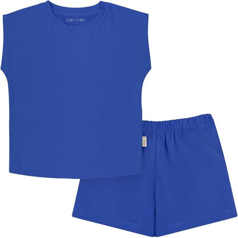 Koh Koh Kids 2025 Toddler Muscle Tee Take Take Top Top Matching Shorts in Kuwait