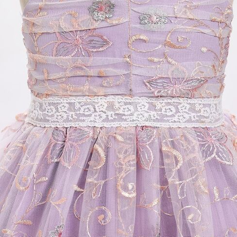 IDOPIP Toddler Baby Girls Embroidery Floral Tutu Dress Summer Sleeveless Bow Smocked Backless Princess Birthday Party Dresses in Saudi Arabia