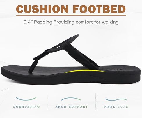 ONCAI Womens Flip Flops Fashion Flat Sandals Summer Vacations Casual Cute Slip On Dressys Sandals for Woman Size 6-11 in Saudi Arabia