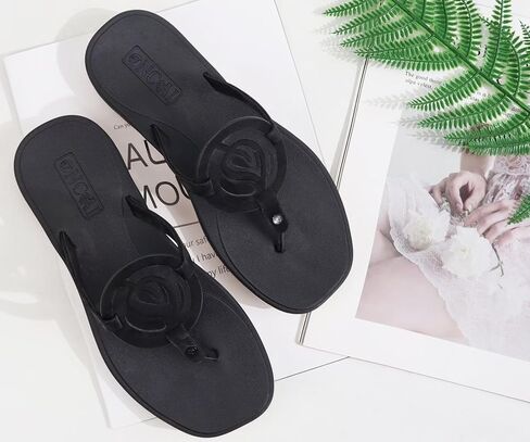 ONCAI Womens Flip Flops Fashion Flat Sandals Summer Vacations Casual Cute Slip On Dressys Sandals for Woman Size 6-11 in Saudi Arabia