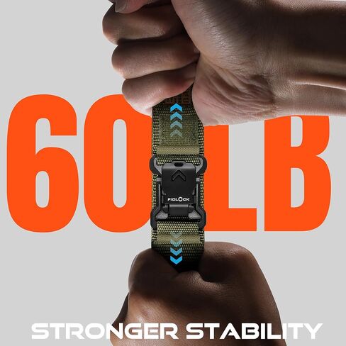 Compatible with Apple Watch Ultra Band - for Men, Wide Soft Nylon Sport Loop with Magnetic Fidlock V-Buckle for iWatch Ultra 2 49mm Series 10 46mm 9/8/7 45mm SE2/SE/6/5/4 44mm 3/2/1 42mm in Kuwait