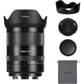 7Artisans Autofocus Autofcus 50mm F1.8 Full Frame Lens ، F1.8 فتحة كبيرة ، ودعم الفتحة التلقائية/اليدوية والتعرف على الوجه/العين ، وتوافق مع Leica/Panasonic/Sigma L S1 ، S5 ، S9 Serise ، Black