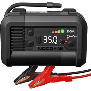 Noco Boost Air Ax65: 2000a قفزة قفزة مع 22A 100 PSI ضاغط إطارات إطارات - 8.0 لتر من البنزين ومحركات الديزل 6.0L - تضخيم إطارات من 0-40 رطل في 2.0 دقيقة
