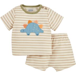 Mud Pie Children's Dino Applique Short Set; 6-9M