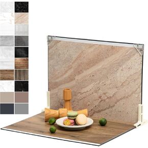 10Pcs 20Patterns Photo Backdrop Board Photography Table Top Small Shooting Kit (Small Size 16x11.5in), MDAOCRY