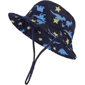 Zando Baby Sun Hat Toddler UPF 50+ Adjustable Baby Bucket Hat Wide Brim Toddler Bucket Hats for Boys Girls Infant Summer Caps