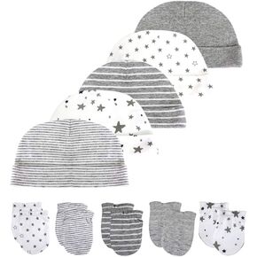 Baby 10-Piece Caps and Mittens Set Baby Gloves Baby Hats
