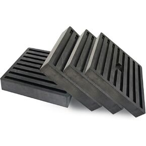 Shock Pads 4" x 4" x 7/9" Thick Rubber Isolation Pads for air Compressor, Air Conditioner Condenser, Refrigerator Anti Vibration Isolation Pads (4 Pack)