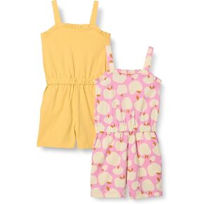 Amazon Essentials Girls and Toddlers' Knit Romper, Pack of 2 in Saudi Arabia