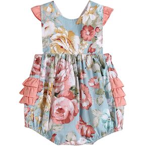 Baby Girls and Toddler Smocked Ruffle Romper