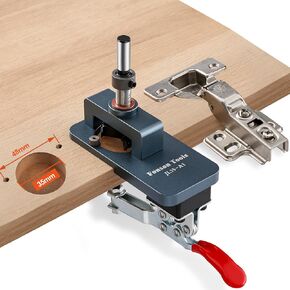 35mm Hinge Jig Concealed Hinge Hole Saw Jig Higne Drilling Jig Hole Guide Woodworking for Kitchen Cabinet Door Hinge