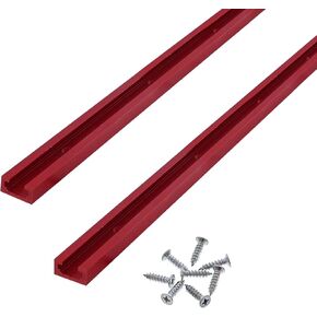 Milescraft 4038 T-Trax24™ 2 Pack of 24 Inch Universal T-Tracks with Predrilled Mounting Holes, T Track for Workbench, Woodworking Jigs and Fixtures, Drill Press Table, Router Table and more