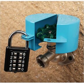 ABC Outdoor Faucet Lock with Padlock - Child Proof Outdoor Faucet Lock