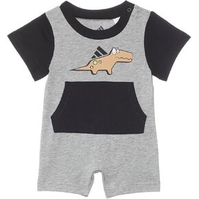 adidas baby-boys Color-block Graphics Romper (Infant)