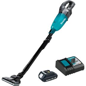 Makita XLC08R1B 18V LXT® Lithium-ion Compact Brushless Cordless Vacuum Kit, Trigger w/Lock (2.0Ah)