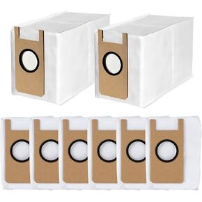 6 Pack 3.5L Large Dust Bags for EXTRAVIS V5 Robot Vacuum Cleaner Self-Emptying Dock, Replacement Dust Bag