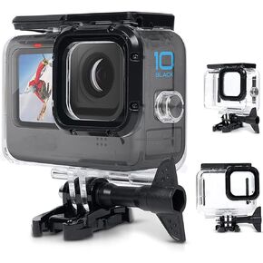 Protective Underwater Diving 60 Meters Waterproof Housing Case for Go pro Hero 13/12/11/10/9 Black Action Cameras with Accessories