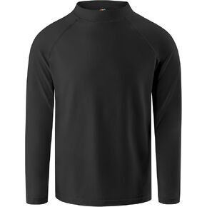 Boys Rash Guard Swim Shirt Long Sleeve Rashguard UPF+ 50 SPF Sun Water Surfing Shirts for Toddler Kids Youth Teen 2T-16Y