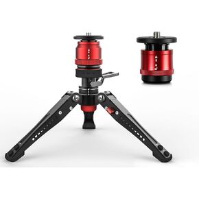 IFOOTAGE Mini Tripod for Camera&Quick Release System,Professional Tabletop Tripod with Pedal for Photography, Small Tripod Max Load up to 17.64 lbs, Desktop Tripod Compatible with Sony, Nikon, Canon D