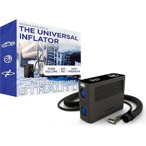 Universal Inflator, Rechargeable, Portable Cordless Tire Inflator, Stand Up Paddle Board Pump, Air Compressor, USBC Charging, 120PSI, Dual Power for SUP, Bike, Pool Floats, Air Mattress, 85737