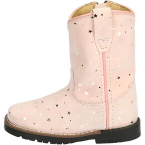 Smoky Mountain Boots | Tracie Series | Youth Western Boot | Square Toe Leather | Rubber Sole & Block Heel | Leather Upper & Tricot Lining