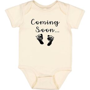 Ink Trendz Coming Soon... Baby Feet Pregnancy Announcement Baby Bodysuit