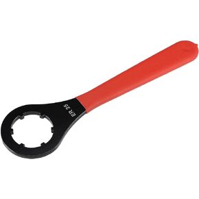 uxcell o-type collet chuck wrench spanner for er25 clamping nut مع مقبض أحمر غير قابل للانزلاق