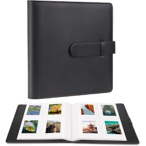 256 Pocket Photo Album for Polaroid Pictures Compatible with Fujifilm Instax Mini LiPlay, 12, 11, 9, 8, 40 Evo, 7S Instant Cameras, and Polaroids Snap Touch, PIC-300, Z2300, Mint Zip Printers (Black)